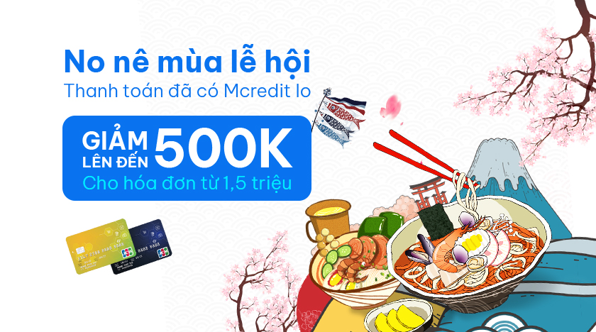 Cùng Thẻ tín dụng Mcredit trải nghiệm ẩm thực Nhật Bản